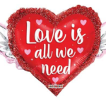 28" Love Mylar Foil Balloons - Annivessary