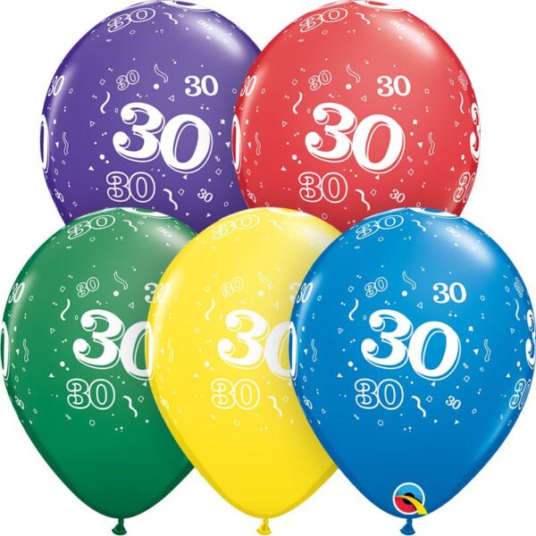 11" 30-A-Round Assortment (50pcs) Balloons