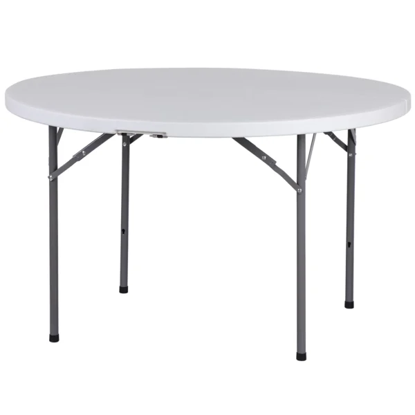 4ft (48inch) White Plastic Round Table (Rentals)