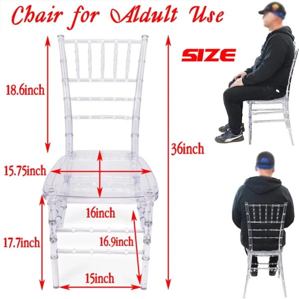Acrylic Clear Chiavari Accent Event Chairs (Rentals) - Image 6