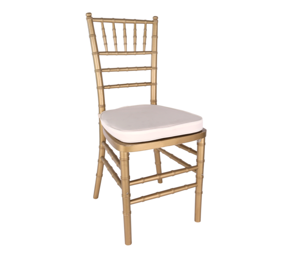 Gold Chiavari Chairs w/ Ivory Cushion (Rentals) - Image 5