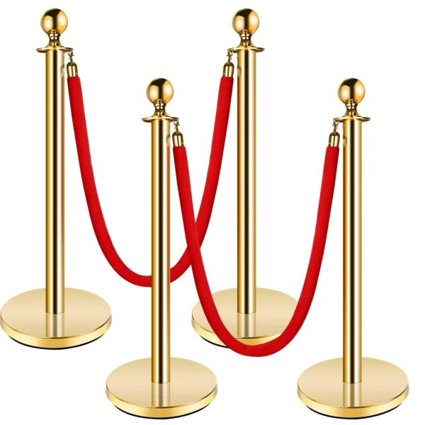 Gold Stainless Steel Stanchion Post (Rentals) - Image 2