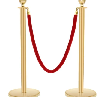 Gold Stainless Steel Stanchion Post (Rentals)