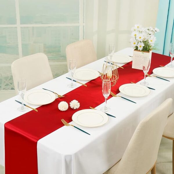 Table Runner (Any Color) - 12 x 108 inch -  (Rentals) - Image 2