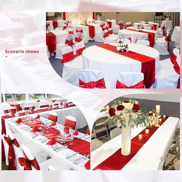 Table Runner (Any Color) - 12 x 108 inch -  (Rentals) - Image 3