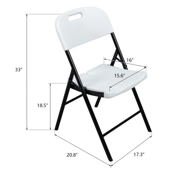 White Plastic Foldable Chairs (Rentals) - Image 2