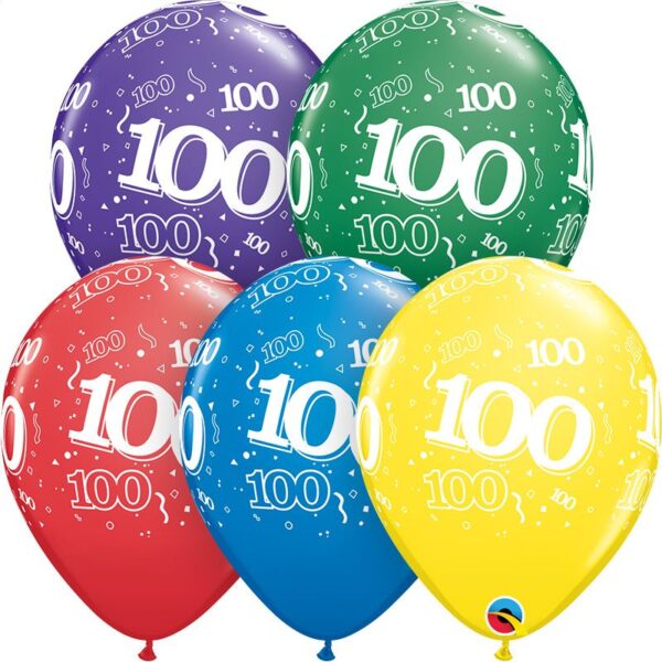 11" 100-A-Round Assortment (50pcs) Balloons