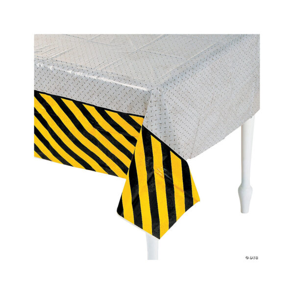 Construction Zone Plastic Tablecloth (1 pcs) 54" x 108"