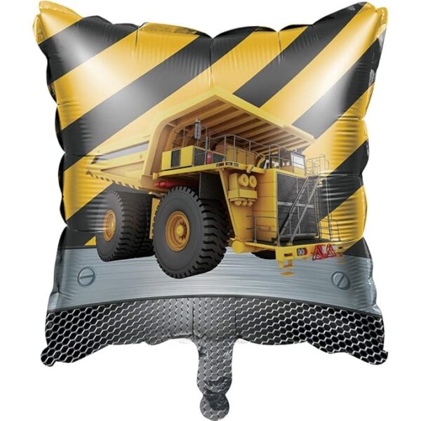 Construction Zone Party 18" Square Balloon (1 ct) - Image 2