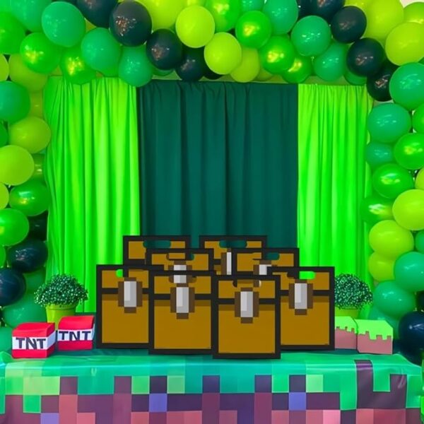 Multicolor Minecraft Loot Bags (8 Count) - Perfect Party Favor Bag for Gamers, Collectors, and Minecraft Fans - Image 3