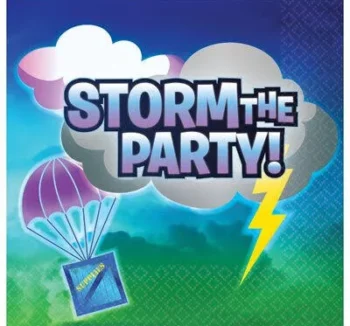 Battle Royale 6.5" x 6.5" Luncheon Napkins - 16 Count (Party Supplies)