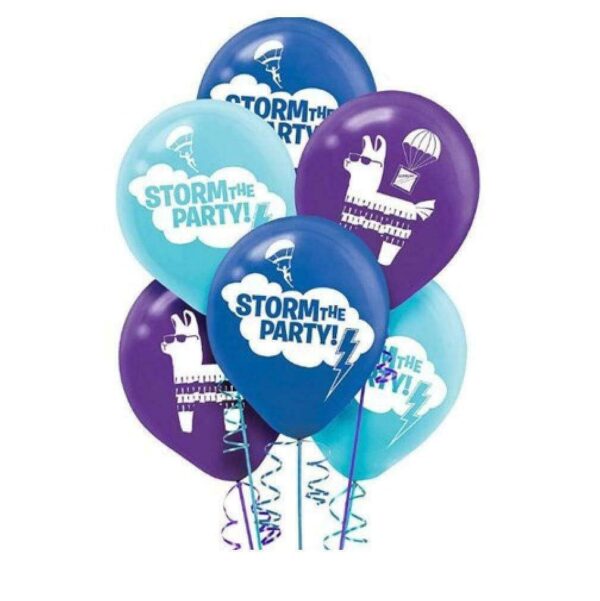 Battle Royale 12" Latex Balloons - 6 Count (Party Supplies)