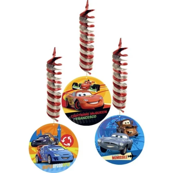 Cars Hanging Decorations (Set of 3) - 3 Count (Party Supplies) {Disney}