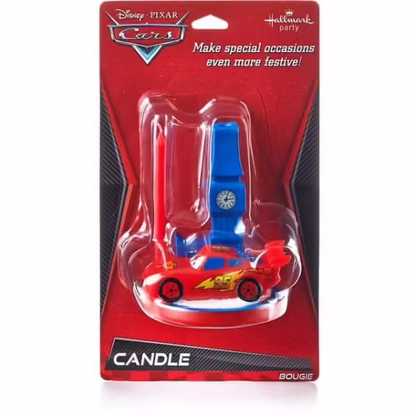 Cars Birthday Candle Holder - 1 Count (Party Supplies) {Disney}