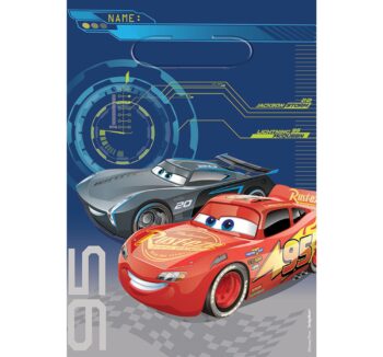 Cars 3 Folded Loot/Goodie Bags 9" x 6.5" - 8 Count (Party Favors) {Disney}