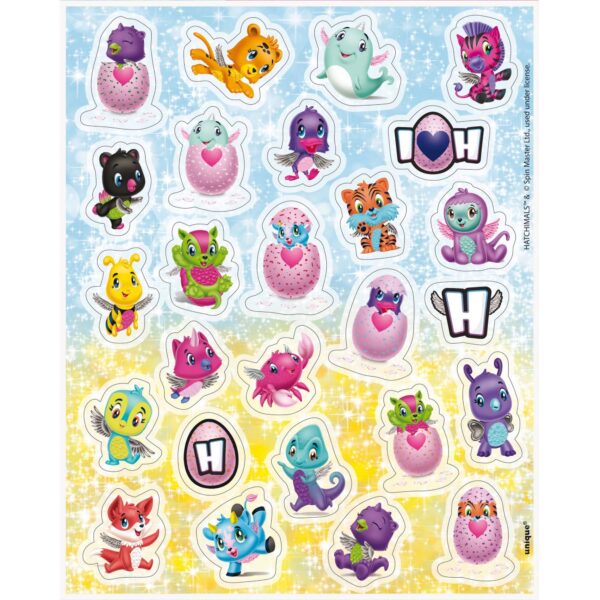 Hatchimals Sticker sheet - 4 Pack (Party Favors, Supplies)