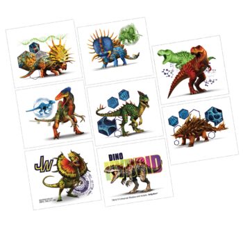 Jurassic World Temporary Tattoos, Assorted Designs - 8 Count (Party Supplies) {Dino Hybrid}