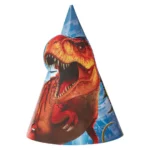 Jurassic World Paper Party Hat Cones - 8 Count {Dino Hybrid}