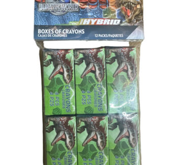 Jurassic World Box of Crayons - 12 Count (Party Favors) {Dino Hybrid}