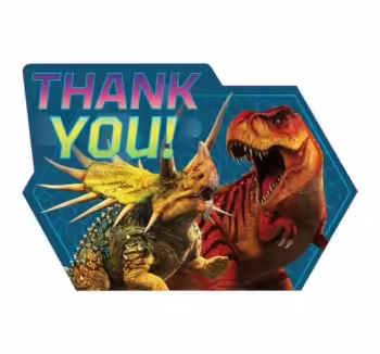 Jurassic World Thank You Cards - 8 Count (Party Supplies) {Dino Hybrid}