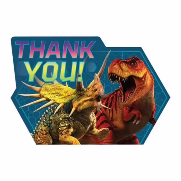 Jurassic World Thank You Cards - 8 Count (Party Supplies) {Dino Hybrid}