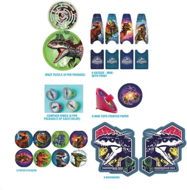 Jurassic World Mega Mix Value Pack Favors - 48 Count (Party Favors) {Dino Hybrid} - Image 3