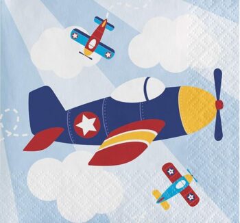 Lil' Flyer Beverage Napkin - 16 Count (Party Supplies)