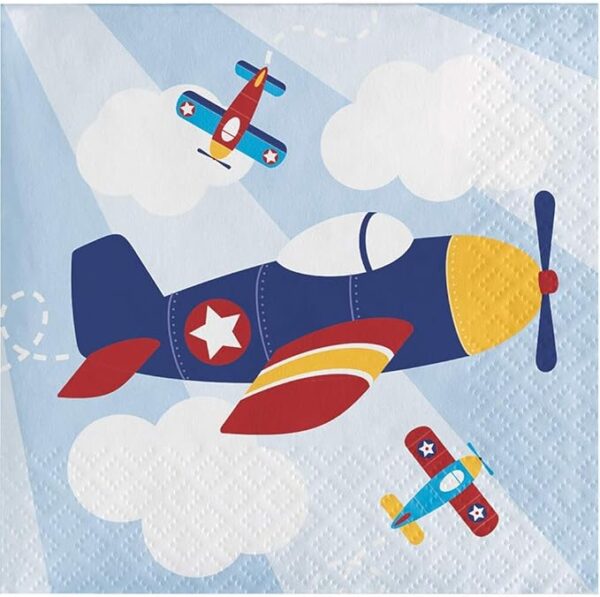 Lil' Flyer Beverage Napkin - 16 Count (Party Supplies)