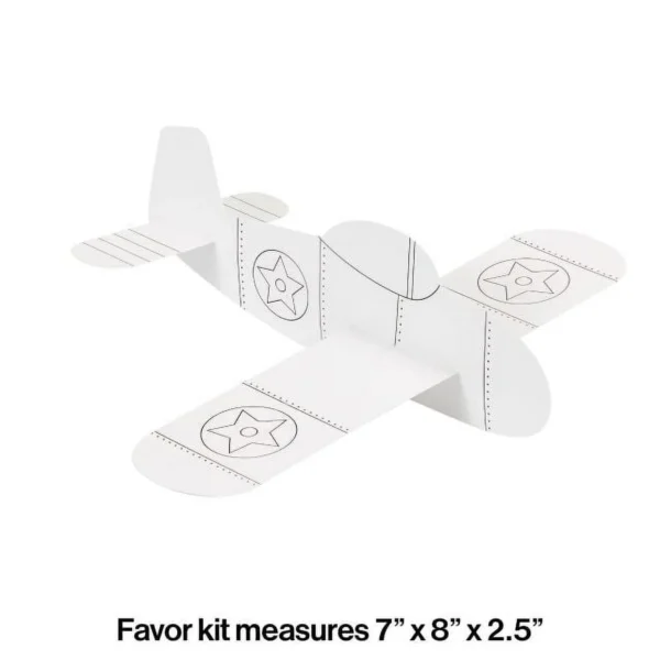 Lil' Flyer Airplane Kit - 6 Count (Party Favors) (Creative Converting) - Image 3
