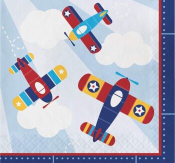 Lil' Flyer Luncheon Napkins - 16 Count (Party Supplies) (Creative Converting)