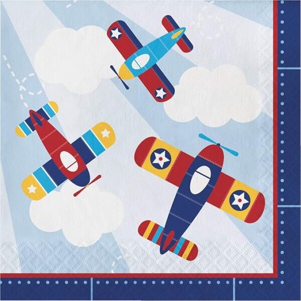 Lil' Flyer Luncheon Napkins - 16 Count (Party Supplies) (Creative Converting)