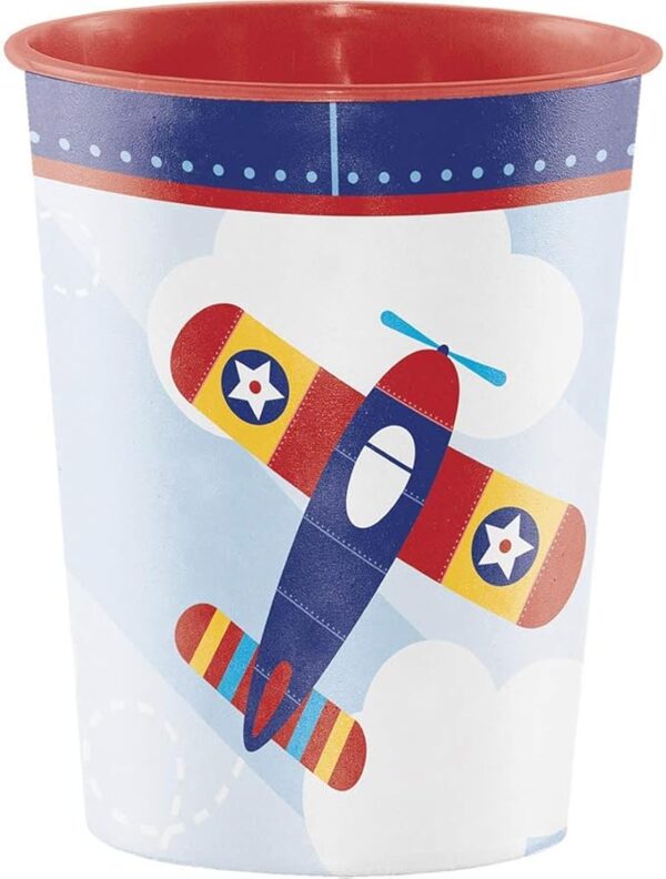 Lil' Flyer Plastic Party Cup (16oz) - 1 Count (Party Supplies, Party Favors) (Creative Converting)