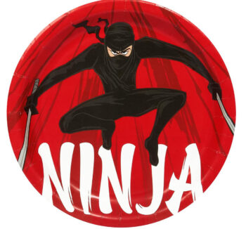 Ninja Warrior Large Party Plate - 8 Count (Party Supplies) {Forum Novelties}