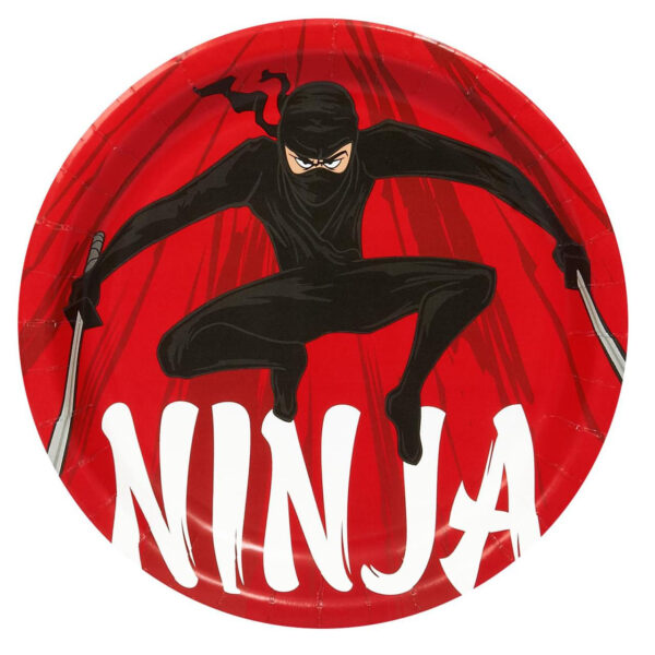 Ninja Warrior Large Party Plate - 8 Count (Party Supplies) {Forum Novelties}
