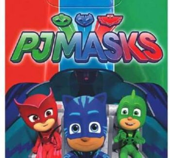 PJ Masks Folded Loot/Goodie Bags for Game Prizes or Candies - 8 Count (Party Supplies, Party Favors)