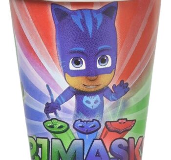 PJ Masks Paper Cups 9oz, Multicolor, Pack of 8 - 8 Count (Party Supplies)