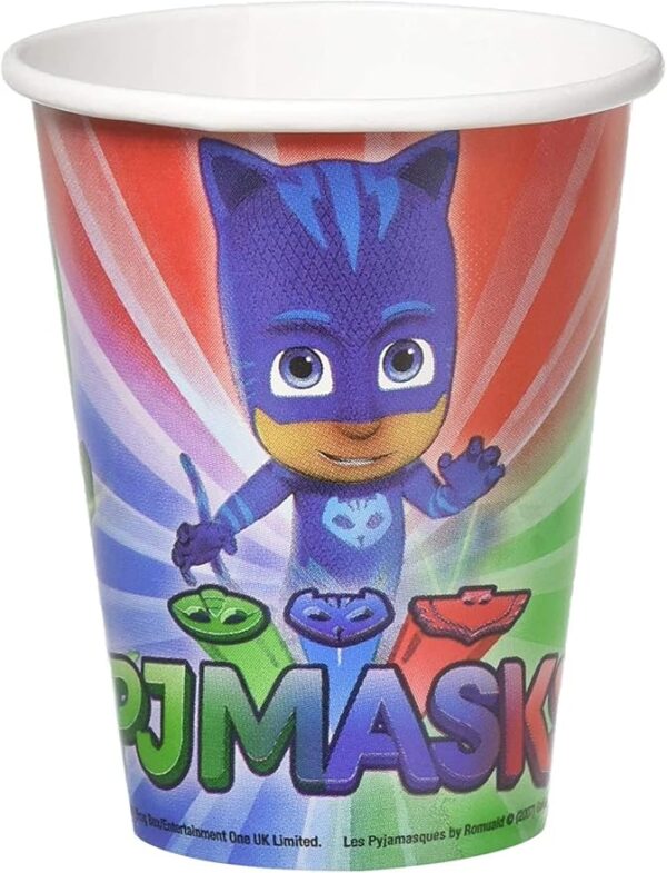 PJ Masks Paper Cups 9oz, Multicolor, Pack of 8 - 8 Count (Party Supplies)