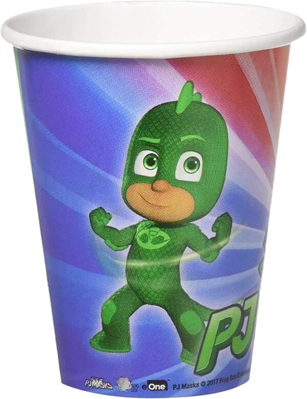 PJ Masks Paper Cups 9oz, Multicolor, Pack of 8 - 8 Count (Party Supplies) - Image 4