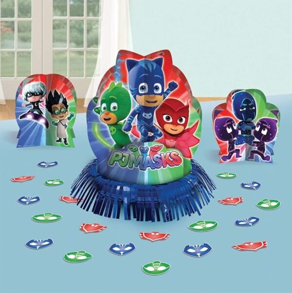 PJ Masks Disney Junior Kids Birthday Party Table Decorating Kit - 23 Count (Party Supplies)