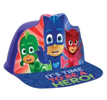 PJ Masks 'It's Time To Be A Hero!' Vac Form Hat - 1 Count (Party Favors)