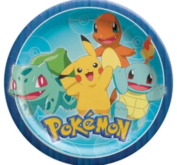 Pokémon 9" Dinner Plate for Parties - 8 Count (Party Supplies)