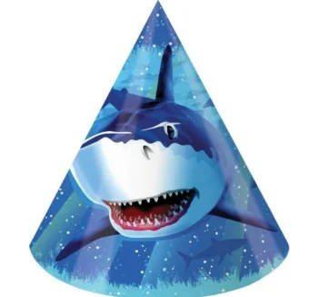 Sharks Splash Birthday Party Hats - 8 Count (Party Supplies) {Creative Converting}