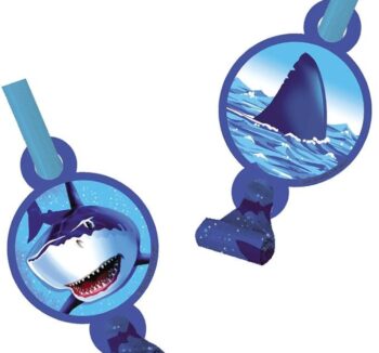 Sharks Splash Birthday Blowouts - 8 Count (Party Favors) {Creative Converting}