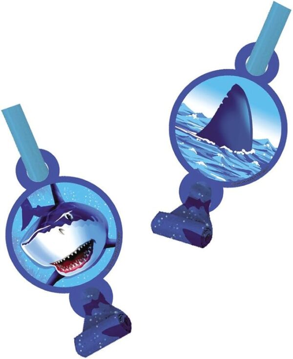 Sharks Splash Birthday Blowouts - 8 Count (Party Favors) {Creative Converting}