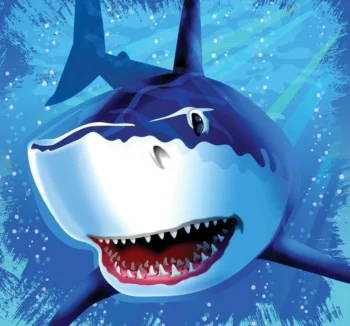 Sharks Splash Lunch Napkins - 16 Count (Party Supplies) {Creative Converting}
