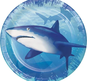 Sharks Splash Luncheon Party Plates - 8 Count (Party Supplies) {Creative Converting}