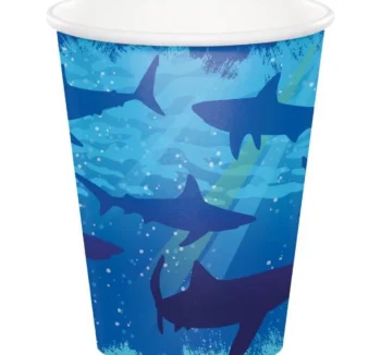 Sharks Splash Hot and Cold Paper Cups (9oz) - 8 Count (Party Supplies) {Creative Converting}