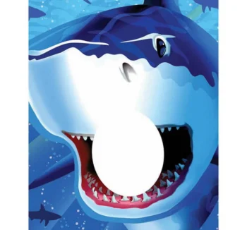Sharks Splash Photo Banner - 1 Count {Creative Converting} (Party Supplies)