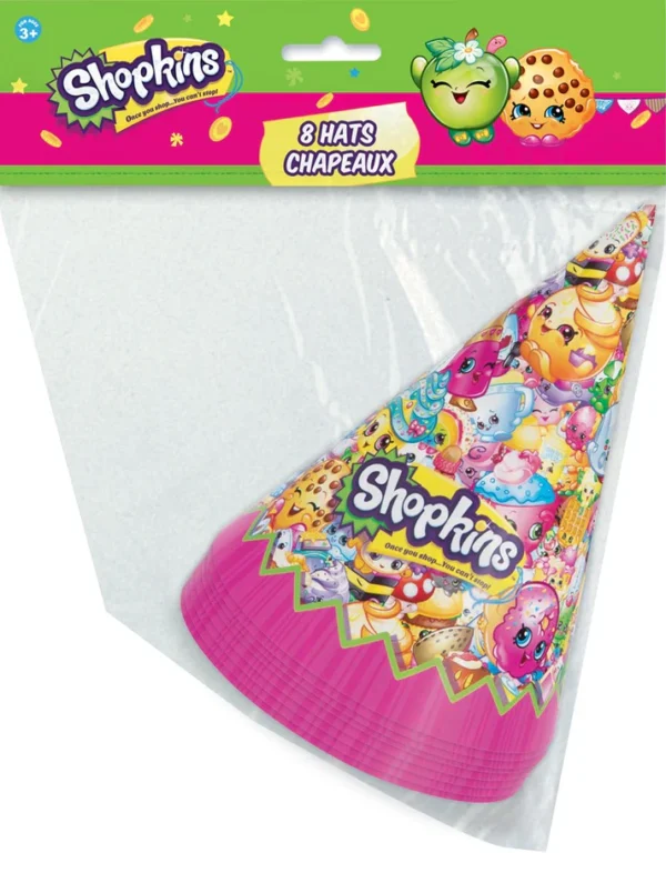 Shopkins Party Hats - 8 Count (Party Supplies)