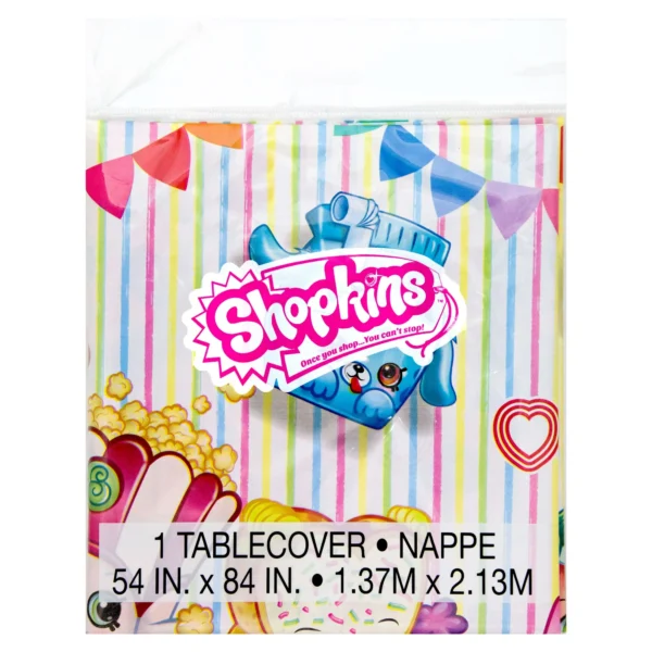 Shopkins Plastic Table Covering 54" x 84"in. - 1 Count (Party Supplies)
